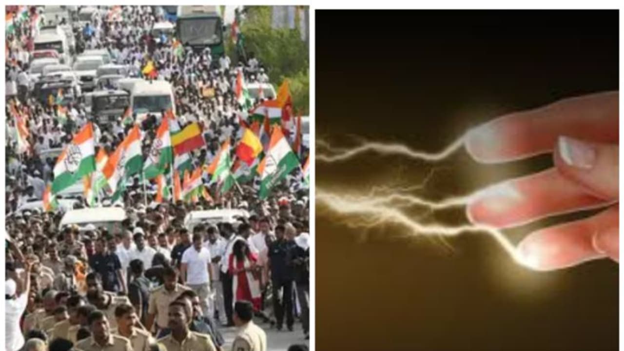 ഭാരത് ജോഡോ യാത്രയ്ക്കിടെ അപകടം: 4 പ്രവർത്തകർക്ക് വൈദ്യുതാഘാതമേറ്റു ഭാരത് ജോഡോ യാത്രയ്ക്കിടെ അപകടം: 4 പ്രവർത്തകർക്ക് വൈദ്യുതാഘാതമേറ്റു