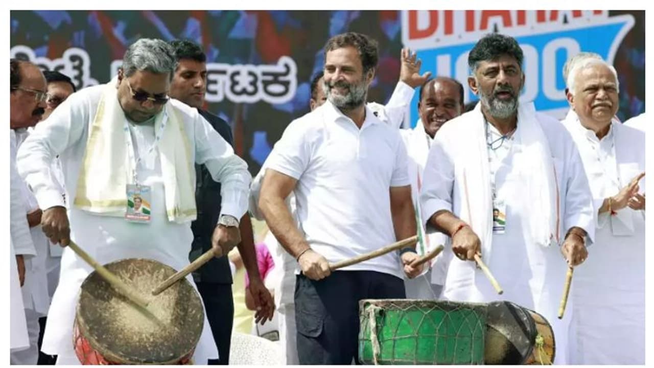 '100 ശതമാനം ഉറപ്പ്, ആരുടെയും സഹായമില്ലാതെ 150 സീറ്റുനേടും'; ആത്മവിശ്വാസത്തോടെ കര്‍ണാടക കോൺ​ഗ്രസ് നേതാക്കള്‍