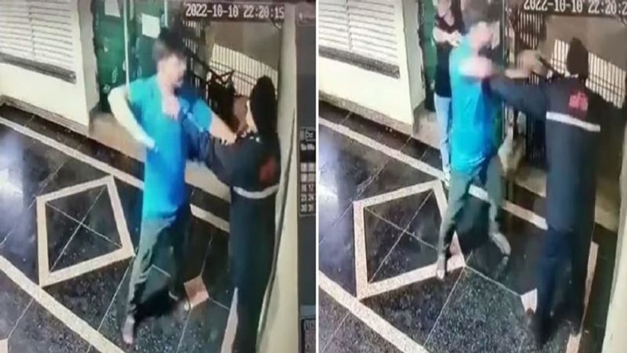 नोएडा के बाद अब गाजियाबाद में गार्ड की पिटाई, मामूली बात पूछने पर गुस्साएं व्यक्ति ने थप्पड़ों की कर दी बरसात