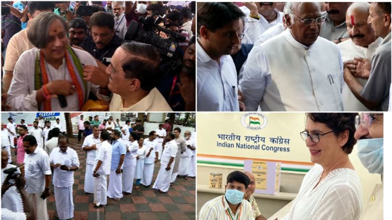 അധ്യക്ഷനെ തെരഞ്ഞെടുക്കാൻ കോൺഗ്രസ്; വോട്ടെടുപ്പ് പുരോഗമിക്കുന്നു, ആത്മവിശ്വാസത്തോടെ സ്ഥാനാർത്ഥികൾ അധ്യക്ഷനെ തെരഞ്ഞെടുക്കാൻ കോൺഗ്രസ്; വോട്ടെടുപ്പ് പുരോഗമിക്കുന്നു, ആത്മവിശ്വാസത്തോടെ സ്ഥാനാർത്ഥികൾ