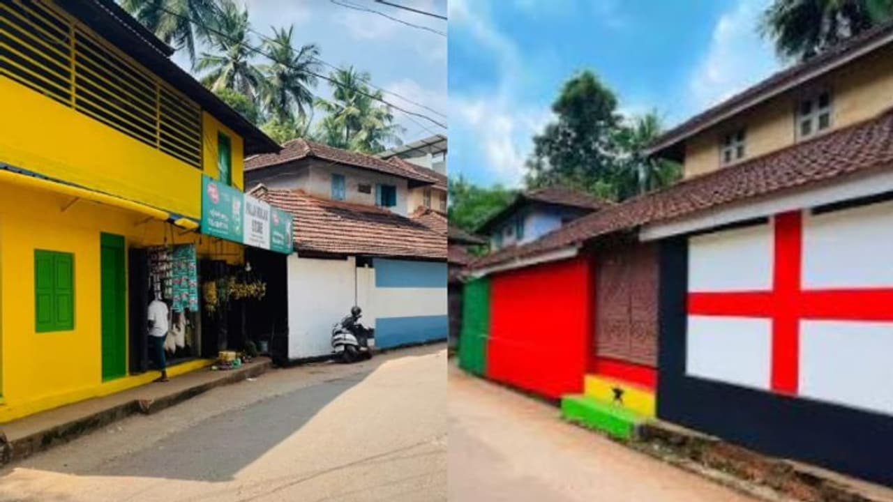 ലോകകപ്പ് ഖത്തറിലാണെങ്കിലും മലപ്പുറത്ത് നെഞ്ചിലാണ് കളി; മിനി ഖത്തറായി പാലപ്പുറം, തുടങ്ങിയത് 'കൊടി' യുദ്ധത്തില്‍