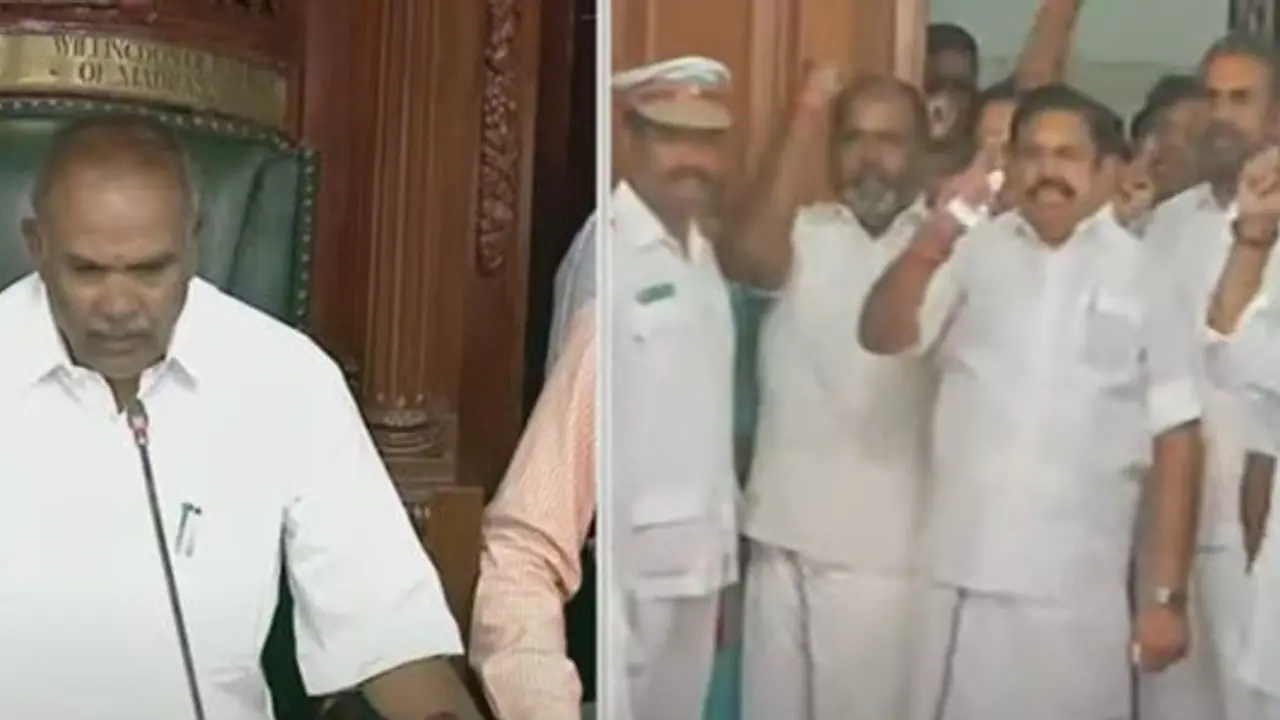 Tamil Nadu assembly session: Speaker Appavu evicts EPS, supporting MLAs amid ruckus; check details Tamil Nadu assembly session: Speaker Appavu evicts EPS, supporting MLAs amid ruckus; check details