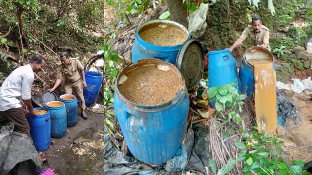 കോഴിക്കോട് വ്യാജ വാറ്റു കേന്ദ്രങ്ങൾ തകര്‍ത്ത് എക്സൈസ്; 940 ലിറ്റർ വാഷ് നശിപ്പിച്ചു 