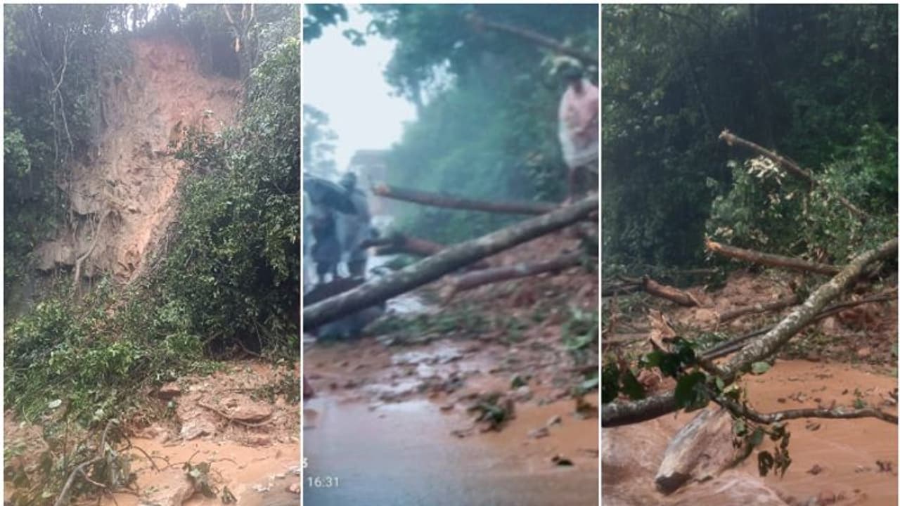 താമരശ്ശേരി ചുരത്തിൽ മണ്ണിടിച്ചിൽ: ഗതാഗത തടസ്സം, മണ്ണ് നീക്കാന് ശ്രമം താമരശ്ശേരി ചുരത്തിൽ മണ്ണിടിച്ചിൽ: ഗതാഗത തടസ്സം, മണ്ണ് നീക്കാന് ശ്രമം
