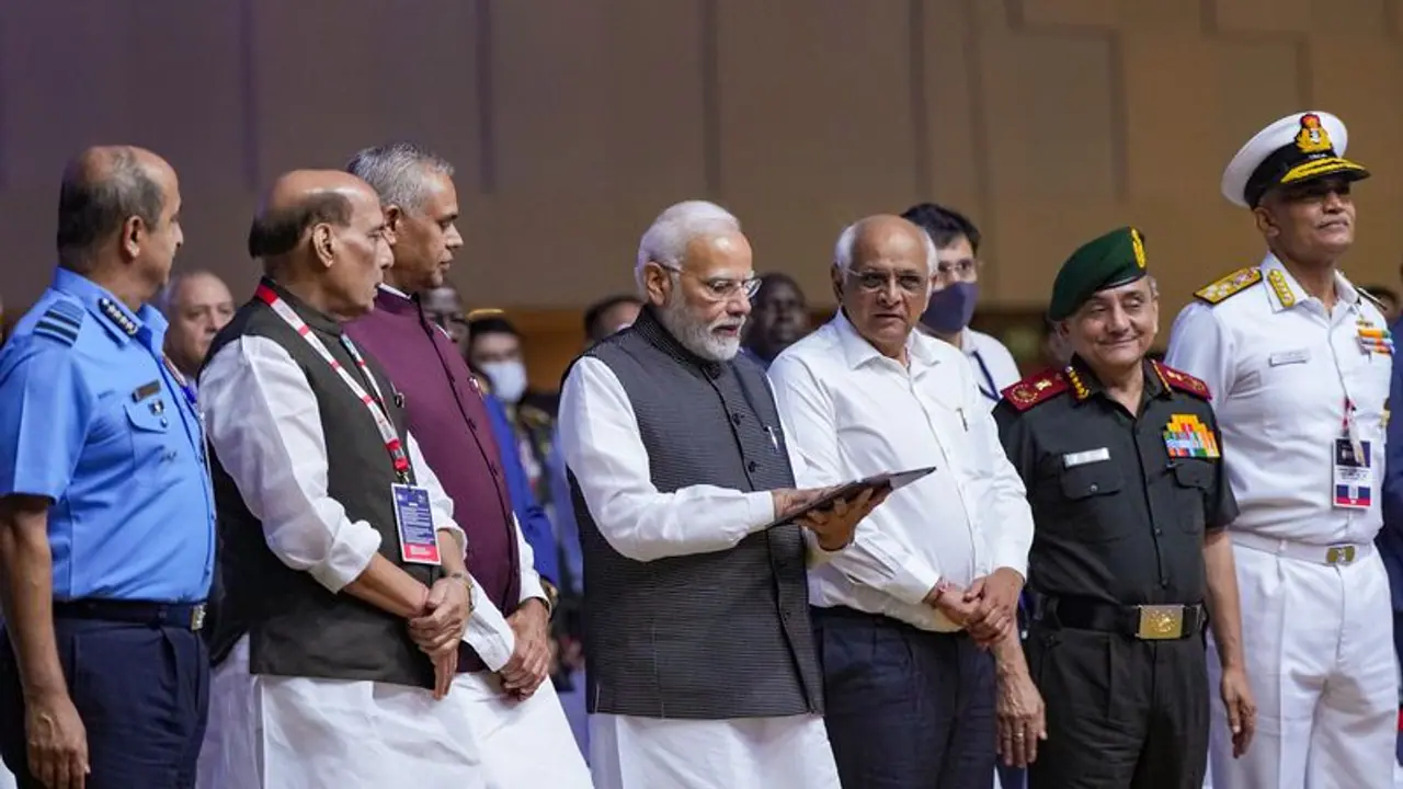 PM Modi inaugurates Defence Expo 2022; says 'new airbase near India Pakistan border is crucial for security'