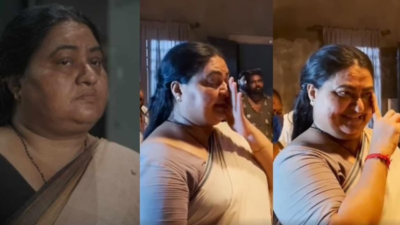 'റോഷാക്കി'ൽ സീതയായി അമ്പരപ്പിച്ച ബിന്ദു പണിക്കർ; ലൊക്കേഷൻ വിട്ടറങ്ങുമ്പോൾ കണ്ണുനിറഞ്ഞ് നടി വീഡിയോ
