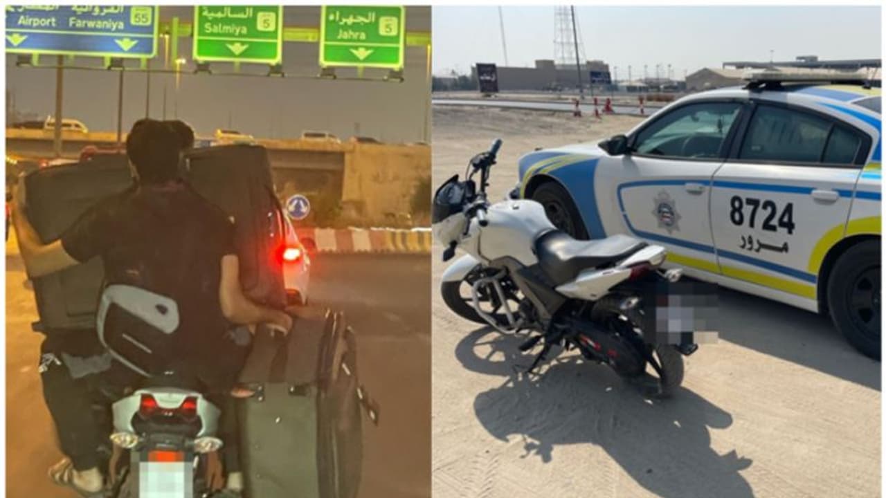 വലിയ ബാഗുകളുമായി ബൈക്കില്‍ യാത്ര ചെയ്ത പ്രവാസിയെ നാടുകടത്തും