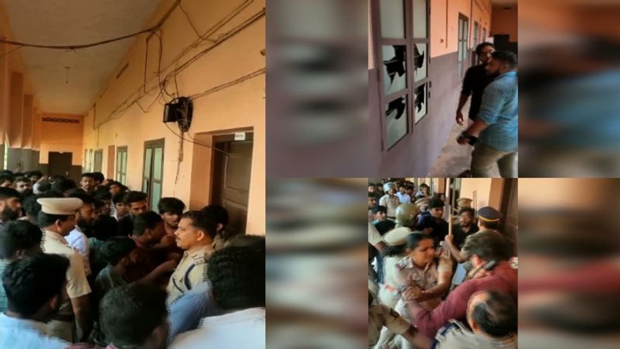 നാമനിർദ്ദേശ പത്രികകളെല്ലാം കീറി എറിഞ്ഞു, മാടായി കോളേജിൽ വൻ സംഘർഷം; എസ്എഫ്ഐ ജില്ലാ സെക്രട്ടറിക്കെതിരെയും കേസ്