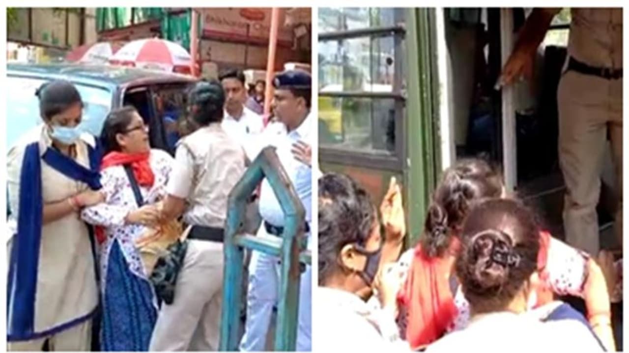  'বাংলার আন্দোলনকে ভয় পাচ্ছে পুলিশ', এবার বাম ছাত্র যুবদের সঙ্গে ধস্তাধস্তি পুলিশের
