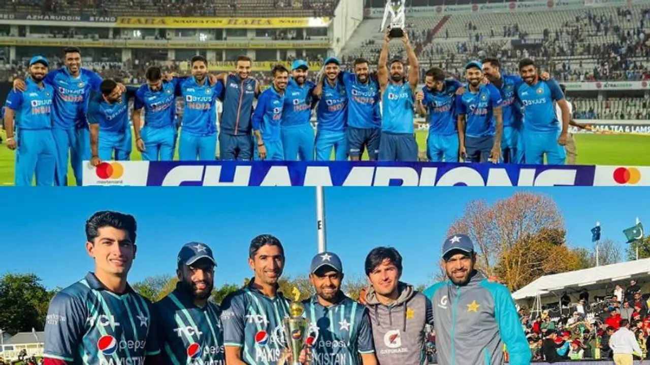 বিরাট রোহিতের সঙ্গে বাবর রিজওয়ানের লড়াই, পার্থক্য গড়বেন শামি? বিরাট রোহিতের সঙ্গে বাবর রিজওয়ানের লড়াই, পার্থক্য গড়বেন শামি?