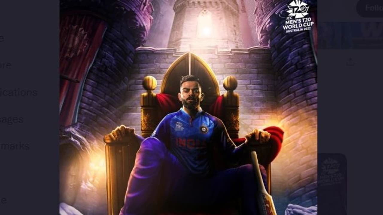 Virat King Kohli: पाकिस्तान के खिलाफ मैच विनिंग पारी, आईसीसी ने किंग कोहली को कुछ यूं किया सलाम Virat King Kohli: पाकिस्तान के खिलाफ मैच विनिंग पारी, आईसीसी ने किंग कोहली को कुछ यूं किया सलाम