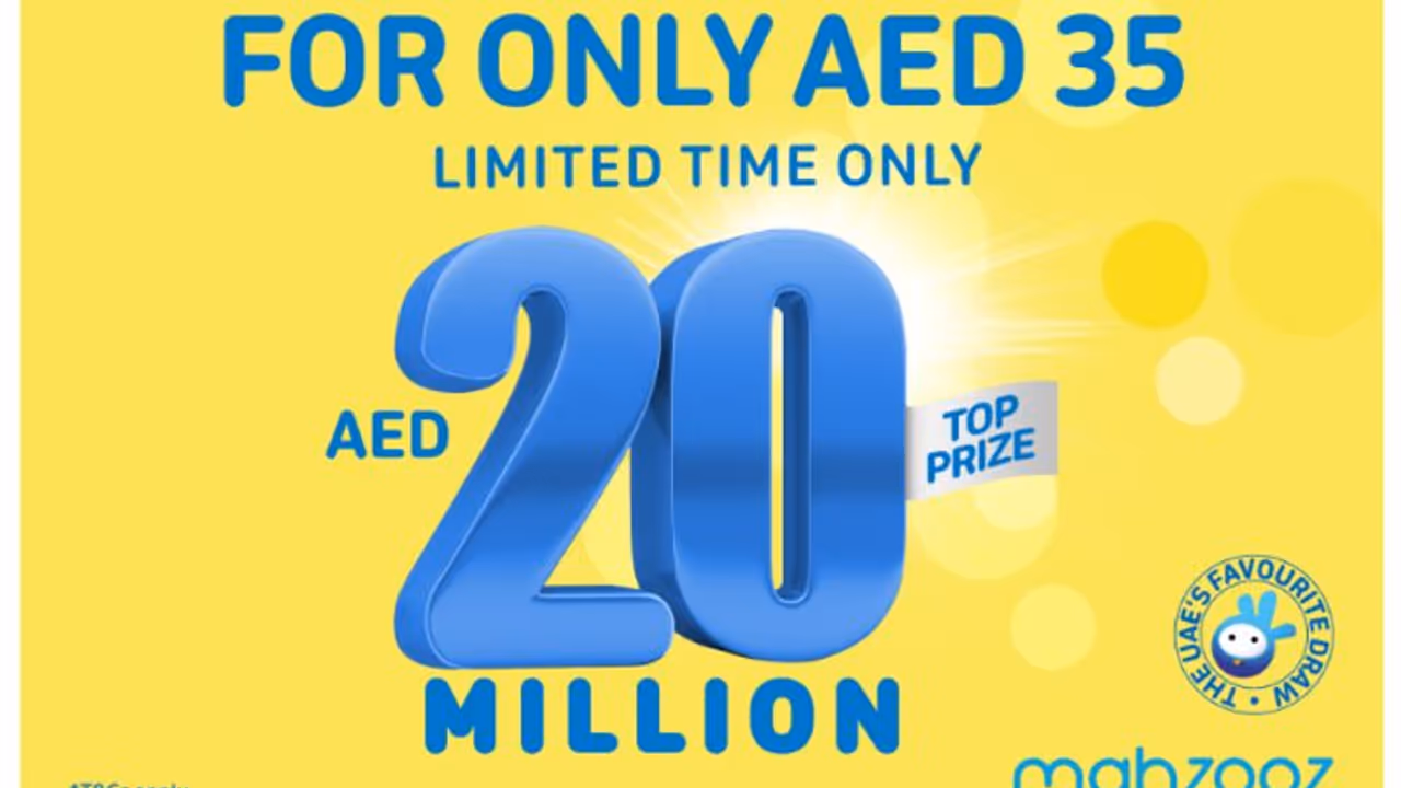 നൂറിന്റെ നിറവില് സമ്മാനത്തുക ഇരട്ടിയാക്കി മഹ്സൂസ്; അടുത്തയാഴ്ച ഒന്നാം സമ്മാനം 20 മില്യന് ദിര്ഹം നൂറിന്റെ നിറവില് സമ്മാനത്തുക ഇരട്ടിയാക്കി മഹ്സൂസ്; അടുത്തയാഴ്ച ഒന്നാം സമ്മാനം 20 മില്യന് ദിര്ഹം