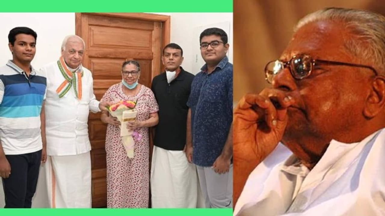  പൂച്ചെണ്ടും പൊന്നാടയുമായി വിഎസിനെ കാണനെത്തി, ബന്ധുക്കളോട് സുഖ വിവരം തിരക്കി ഗവര്‍ണര്‍ മടങ്ങി