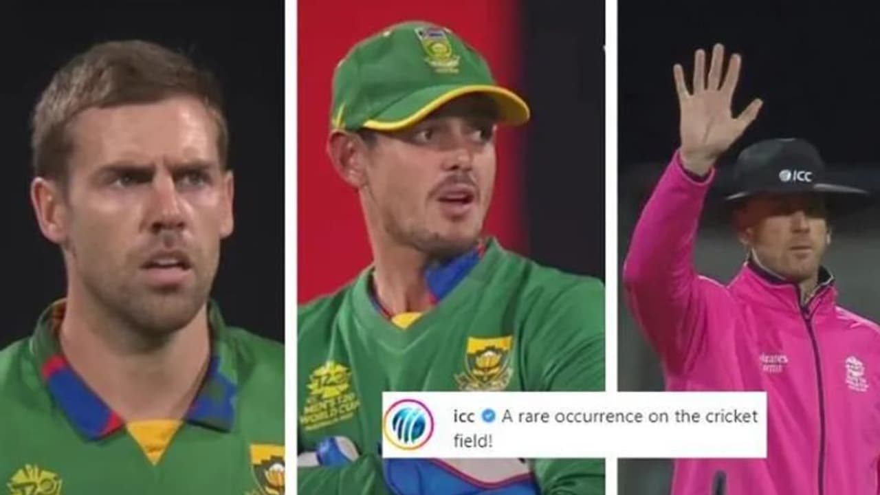 സിംബാബ്വെക്ക് പെനാല്റ്റിയിലൂടെ അഞ്ച് റണ്സ്; കാര്യമറിയാതെ അന്തംവിട്ട് ഡി കോക്കും ആന്റിച്ച് നോര്ജെ വീഡിയോ സിംബാബ്വെക്ക് പെനാല്റ്റിയിലൂടെ അഞ്ച് റണ്സ്; കാര്യമറിയാതെ അന്തംവിട്ട് ഡി കോക്കും ആന്റിച്ച് നോര്ജെ വീഡിയോ