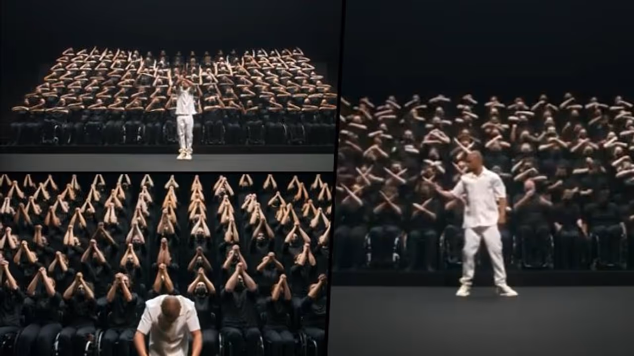Viral video: 128 people on wheelchair perform hand ballet; watch