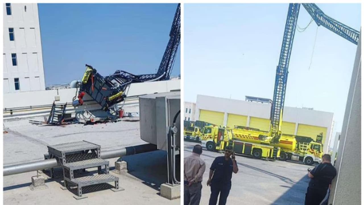 ഖത്തറില് ക്രെയിന് തകര്ന്നുവീണ് മൂന്ന് ഫയര്മാന്മാര് മരിച്ചു ഖത്തറില് ക്രെയിന് തകര്ന്നുവീണ് മൂന്ന് ഫയര്മാന്മാര് മരിച്ചു