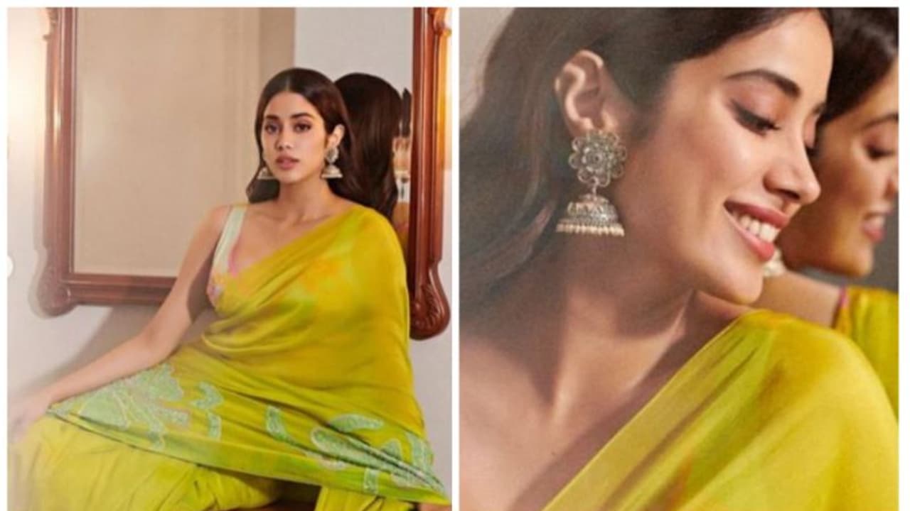 പച്ച സാരിയിൽ അതീവ സുന്ദരിയായി ജാന്വി കപൂര് ; ചിത്രങ്ങൾ വെെറൽ പച്ച സാരിയിൽ അതീവ സുന്ദരിയായി ജാന്വി കപൂര് ; ചിത്രങ്ങൾ വെെറൽ