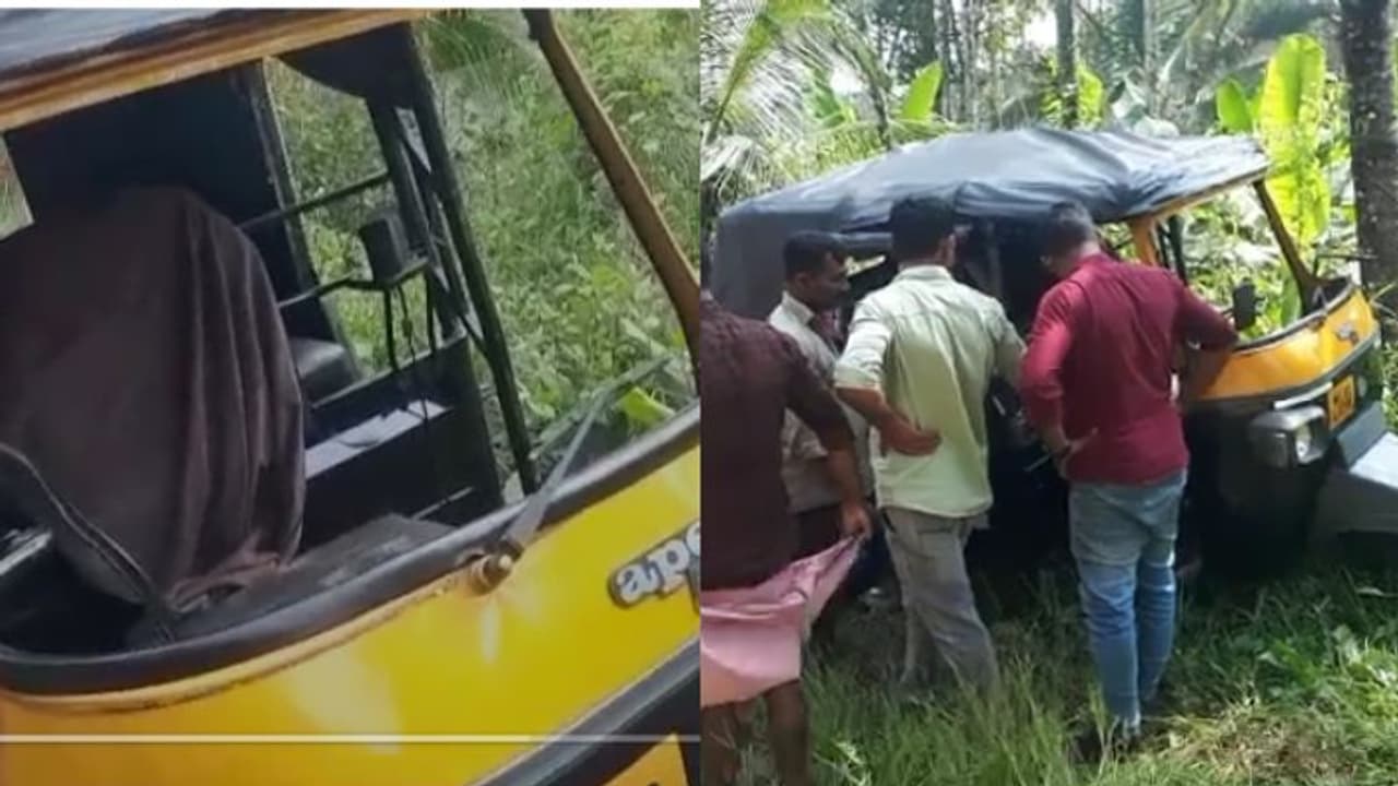 വയനാട്ടിൽ കാട്ടുപന്നി ഓട്ടോ കുത്തി മറിച്ചു, ഡ്രൈവർക്ക് പരിക്ക് വയനാട്ടിൽ കാട്ടുപന്നി ഓട്ടോ കുത്തി മറിച്ചു, ഡ്രൈവർക്ക് പരിക്ക്