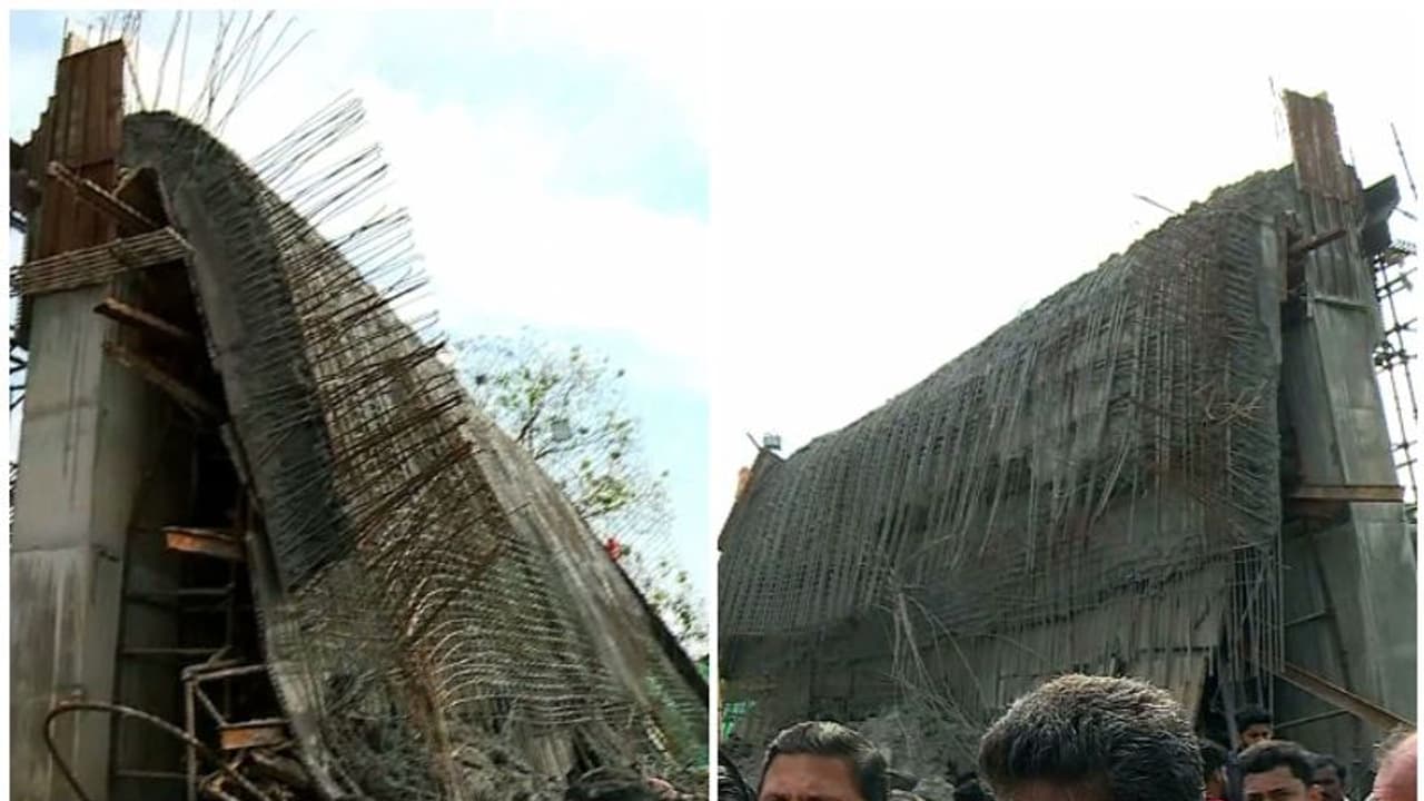 കാസർകോട് പെരിയയിൽ ദേശീയ പാതയുടെ അടിപ്പാത തകര്‍ന്നു; തൂണുകൾക്ക് ബലമില്ലാത്തതാണ് അപകടകാരണമെന്ന് പ്രാഥമിക നിഗമനം