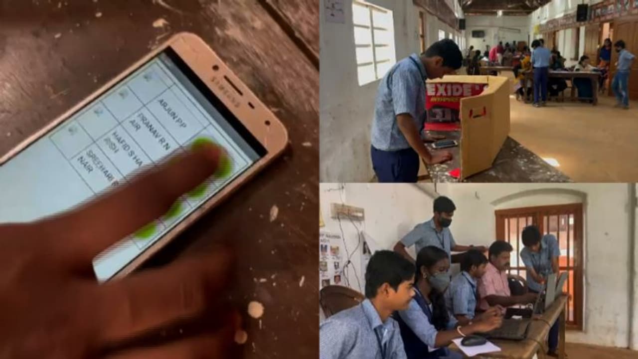 വോട്ട് ചെയ്തത് ഫോണിൽ; കുട്ടികളുടെ പ്രയത്നത്തിൽ ഡിജിറ്റൽ തെരഞ്ഞെടുപ്പ് നടത്തി മാള ഗാന്ധി സ്മാരക സ്കൂൾ വോട്ട് ചെയ്തത് ഫോണിൽ; കുട്ടികളുടെ പ്രയത്നത്തിൽ ഡിജിറ്റൽ തെരഞ്ഞെടുപ്പ് നടത്തി മാള ഗാന്ധി സ്മാരക സ്കൂൾ