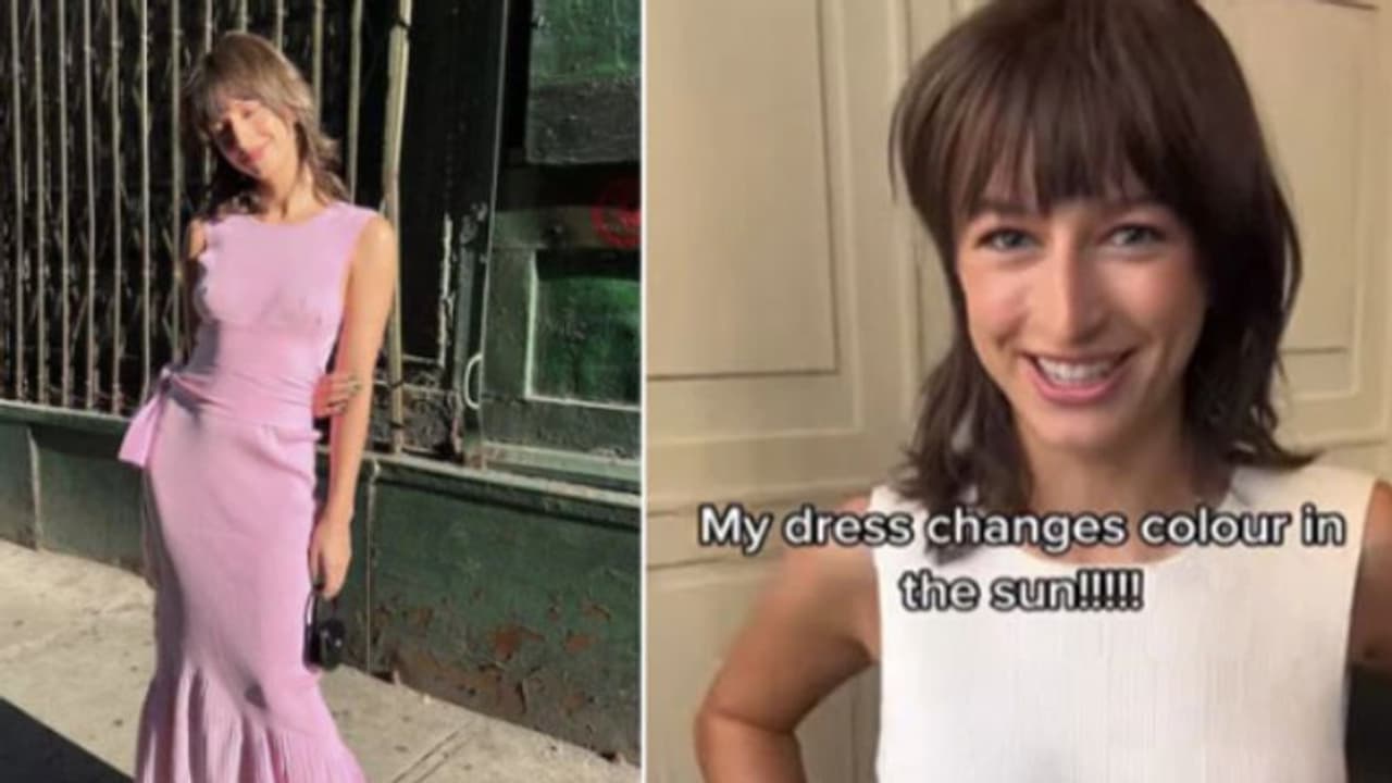 വെയിലടിച്ചാല്‍ നിറം മാറുന്ന വസ്ത്രം; അമ്പരന്ന് സൈബര്‍ ലോകം; വീഡിയോ 