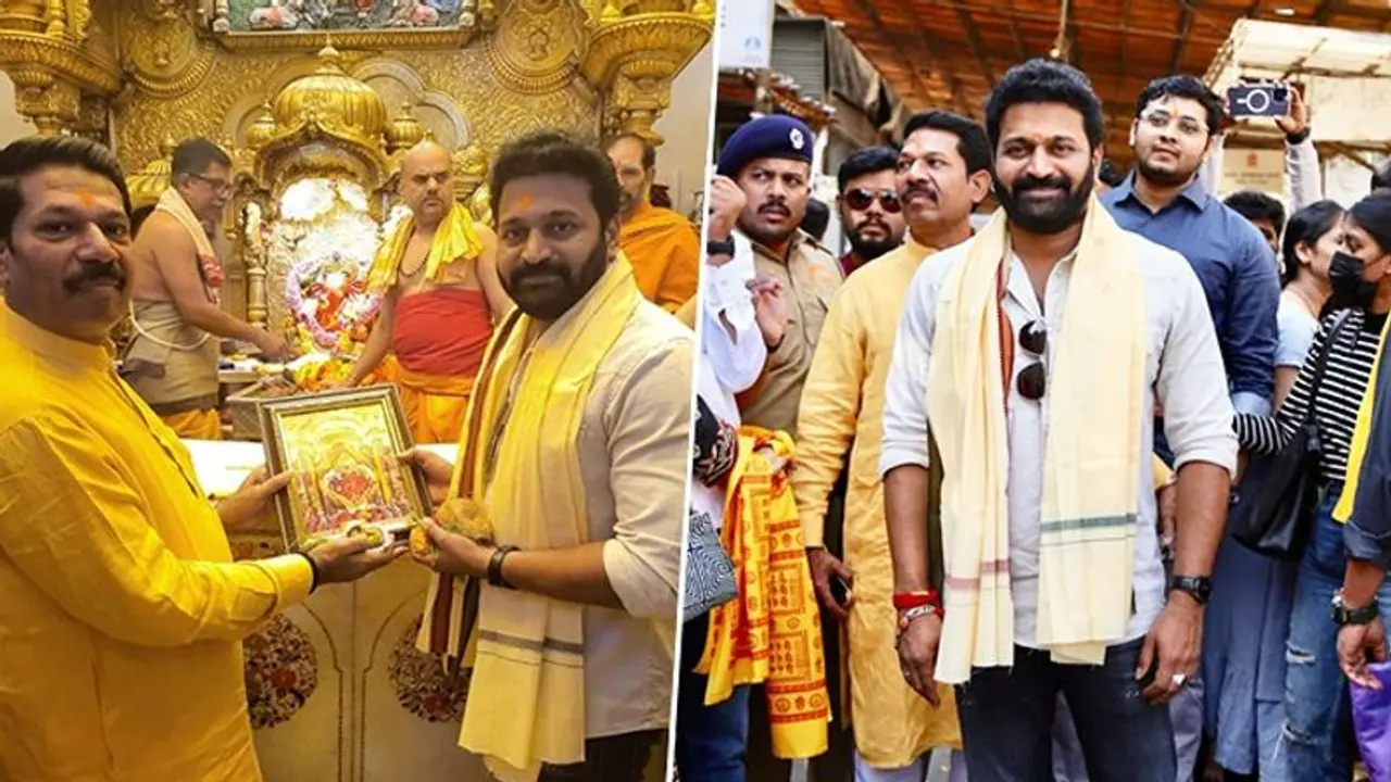Kantara star Rishab Shetty seeks blessings at Siddhivinayak Temple Kantara star Rishab Shetty seeks blessings at Siddhivinayak Temple
