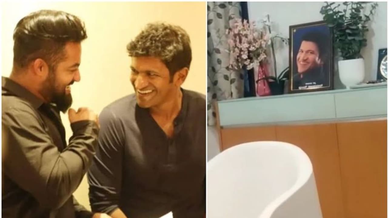 Puneeth Rajkumar; Jr NTR ಮನೆಯಲ್ಲಿ ಅಪ್ಪು ಫೋಟೋ, ಗೆಳೆಯನಿಗೆ ತೆಲುಗು ಸ್ಟಾರ್ ವಿಶೇಷ ಗೌರವ