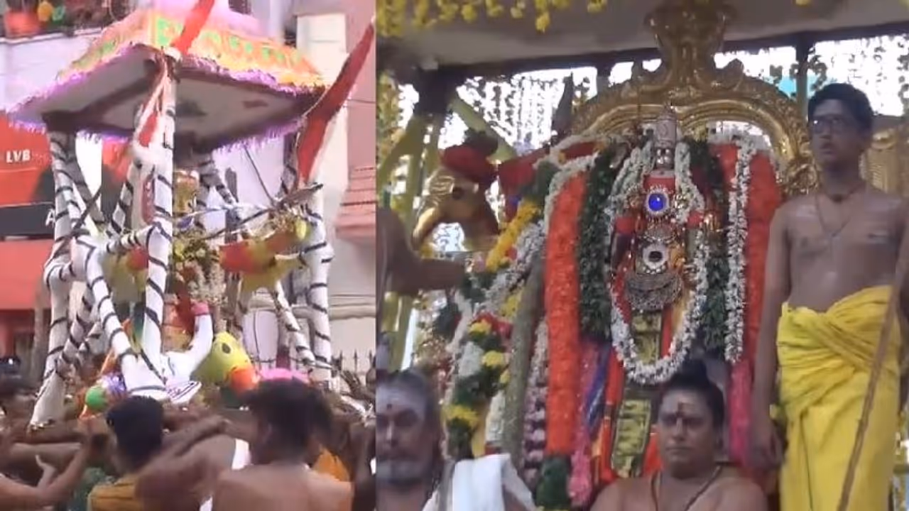 சூரனை வதம் செய்த முருகப்பெருமான்… திருப்பரங்குன்றத்தில் குவிந்த பக்தர்கள் அரோகரா என பக்தி முழக்கம்!! சூரனை வதம் செய்த முருகப்பெருமான்… திருப்பரங்குன்றத்தில் குவிந்த பக்தர்கள் அரோகரா என பக்தி முழக்கம்!!