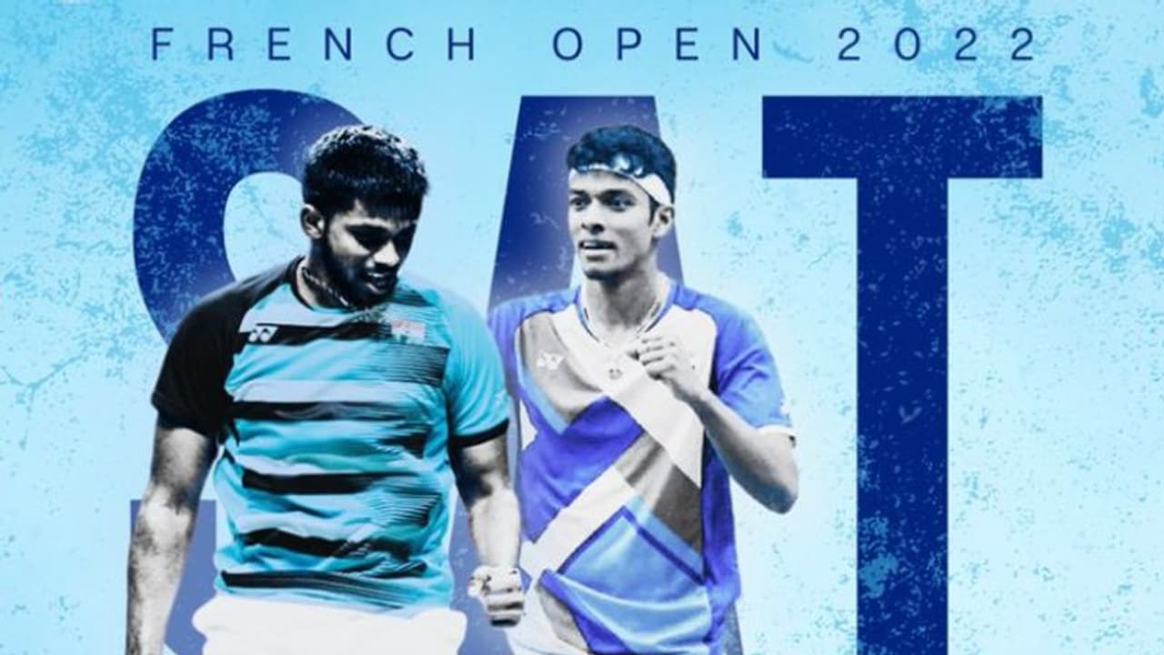 ഫ്രഞ്ച് ഓപ്പൺ ബാഡ്‌മിന്‍റണില്‍ ചരിത്രം; സാത്വിക് സായ്‌രാജ് ചിരാഗ് ഷെട്ടി സഖ്യം ചാമ്പ്യന്‍മാര്‍