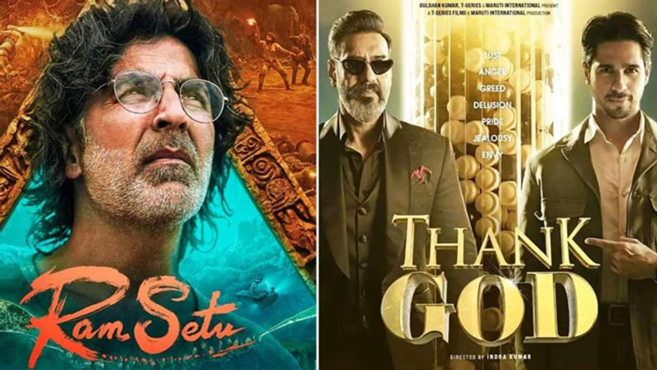 चमत्कार ही बचा सकता है अक्षय कुमार की राम सेतु को FLOP होने से, अजय देवगन की थैंक गॉड का खेल खत्म