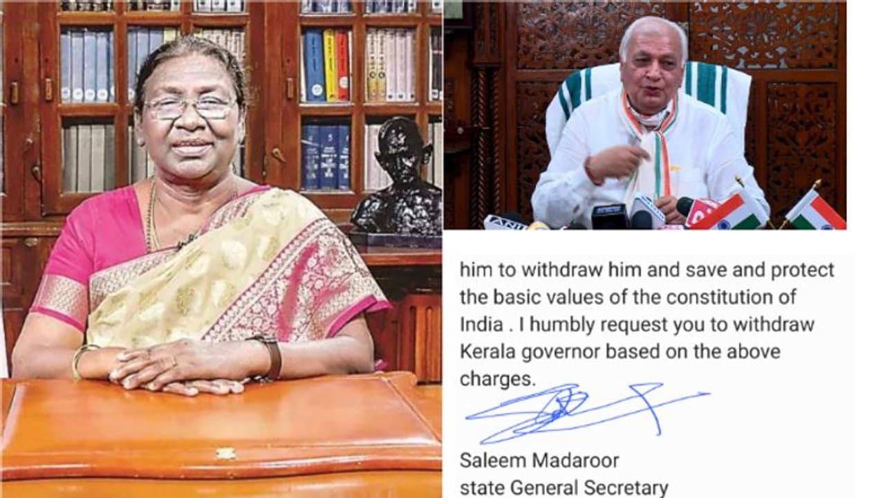 'ഗവർണർ അധികാര ദുർവിനിയോഗം നടത്തുന്നു, ഇല്ലാത്ത അധികാരം ഉപയോഗിക്കുന്നു' ഗവർണർക്കെതിരെ രാഷ്ട്രപതിക്ക് പരാതി 'ഗവർണർ അധികാര ദുർവിനിയോഗം നടത്തുന്നു, ഇല്ലാത്ത അധികാരം ഉപയോഗിക്കുന്നു' ഗവർണർക്കെതിരെ രാഷ്ട്രപതിക്ക് പരാതി