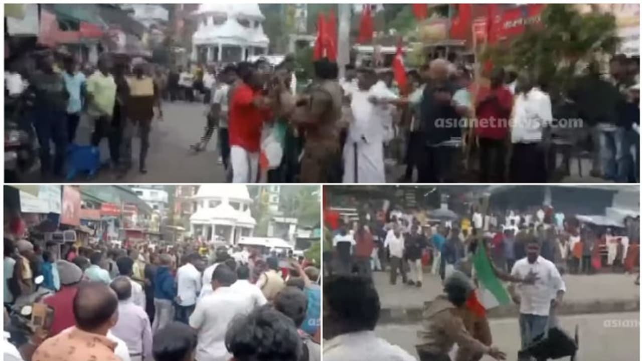 നഗരമധ്യത്തിൽ സിപിഐ കോൺഗ്രസ് ഏറ്റുമുട്ടൽ; പ്രമുഖ നേതാക്കളടക്കം 35 പേർക്കെതിരെ ജാമ്യമില്ലാ വകുപ്പ് പ്രകാരം കേസ്
