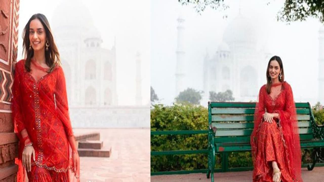 ताजमहल की खूबसूरती पर फिदा हो गई मानुषी छिल्लर, 'तेहरान' की शूटिंग खत्म कर दीदार करने पहुंची पूर्व मिस वर्ल्ड
