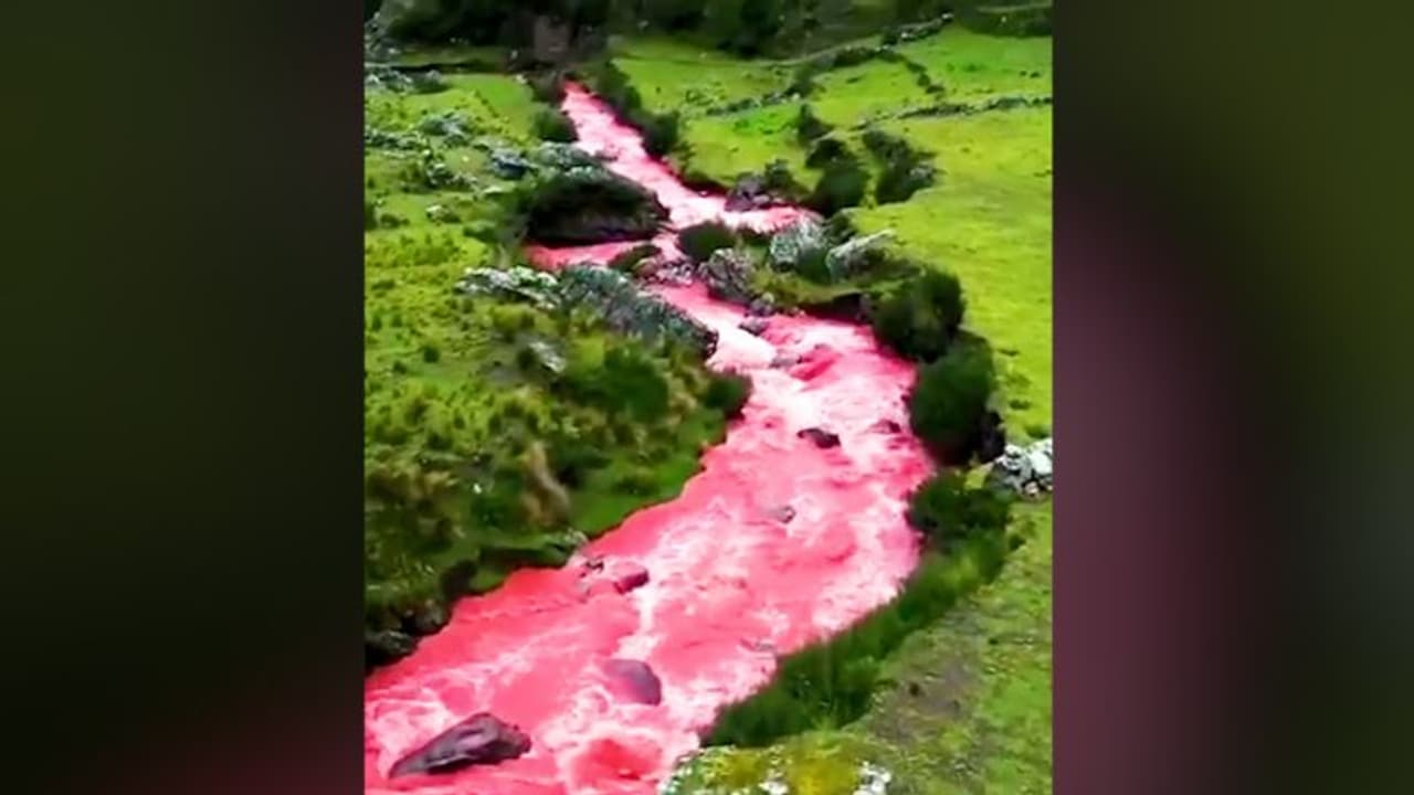 Watch: Ever seen 'Red River' in Peru? Old video amazes viewers on social media Watch: Ever seen 'Red River' in Peru? Old video amazes viewers on social media