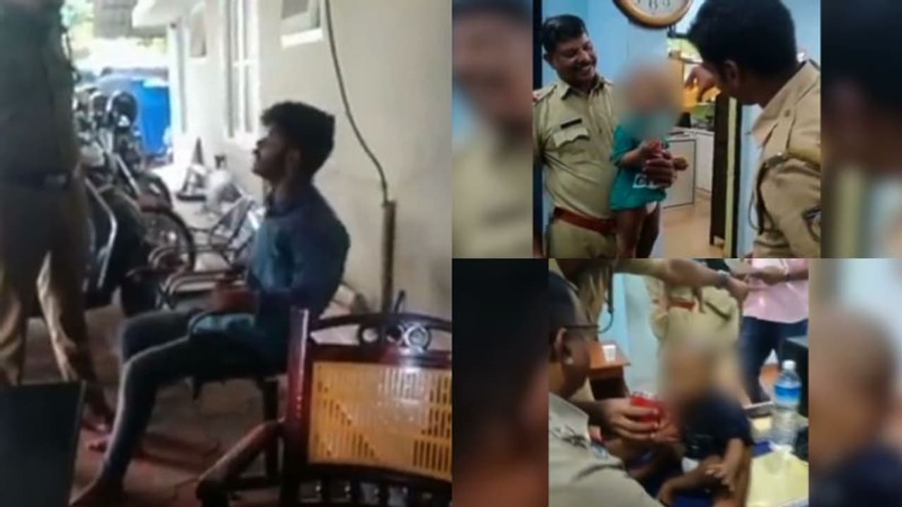 മയക്കുമരുന്ന് ലഹരിയിൽ പിഞ്ചുകുഞ്ഞുങ്ങളുമായി പൊലീസ് സ്റ്റേഷനില്‍ യുവാവിന്‍റെ പരാക്രമം