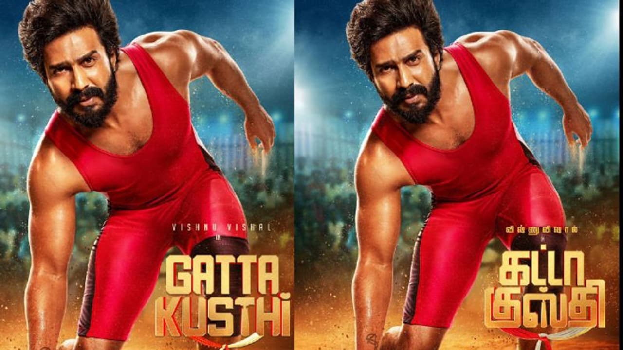 വിഷ്‍ണു വിശാലിന്റെ 'ഗട്ട കുസ്‍തി'യുടെ ഫസ്റ്റ് ലുക്ക് പുറത്ത്, നായികയായി ഐശ്വര്യ ലക്ഷ്‍മി