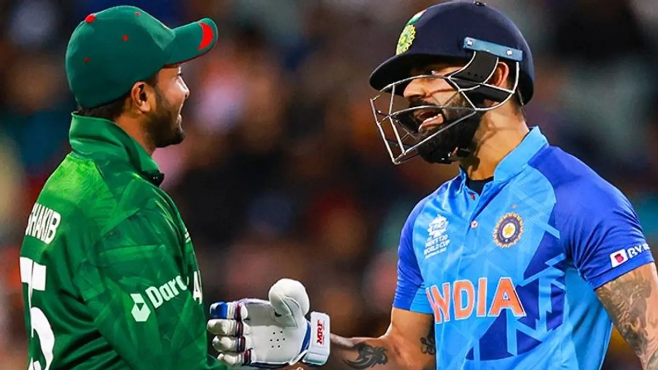 ഇന്ത്യയുടെ സെമി പ്രതീക്ഷകള്ക്ക് മീതെ മഴമേഘങ്ങള്; മത്സരം നിര്ത്തി, പൂര്ത്തിയായില്ലെങ്കില് ജയം ബംഗ്ലാദേശിന് ഇന്ത്യയുടെ സെമി പ്രതീക്ഷകള്ക്ക് മീതെ മഴമേഘങ്ങള്; മത്സരം നിര്ത്തി, പൂര്ത്തിയായില്ലെങ്കില് ജയം ബംഗ്ലാദേശിന്