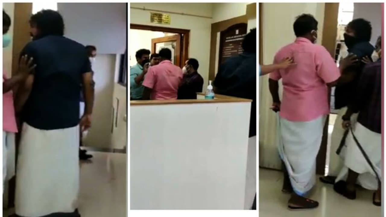 വൈപ്പിനിലെ സിഐടിയു നേതാവ് ഓയിൽ കമ്പനി ഉദ്യോഗസ്ഥരെയും ഭീഷണിപ്പെടുത്തി, ദൃശ്യങ്ങൾ പുറത്ത് 