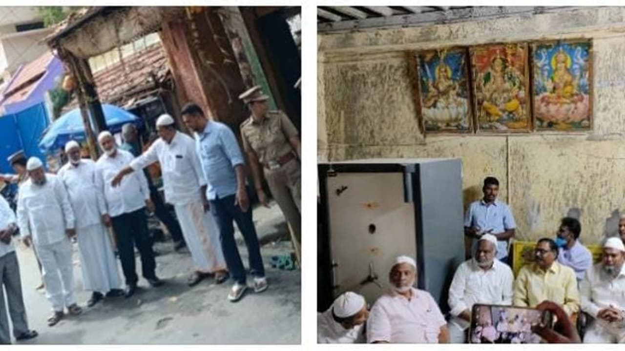 கோவை கார் வெடி விபத்து..! கோட்டை ஈஸ்வரன் கோயிலுக்கு வந்த ஜமாத் கூட்டமைப்பு நிர்வாகிகள்..! வரவேற்ற பூசாரிகள்