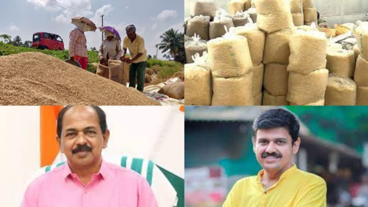 'അരിക്ക് വേണ്ടി ആന്ധ്രക്ക് മുന്നിൽ കേരളം കൈനീട്ടുന്നു, നെല്ലറകളായ കുട്ടനാടും പാലക്കാടും തകർന്ന് തരിപ്പണമായി' 'അരിക്ക് വേണ്ടി ആന്ധ്രക്ക് മുന്നിൽ കേരളം കൈനീട്ടുന്നു, നെല്ലറകളായ കുട്ടനാടും പാലക്കാടും തകർന്ന് തരിപ്പണമായി'