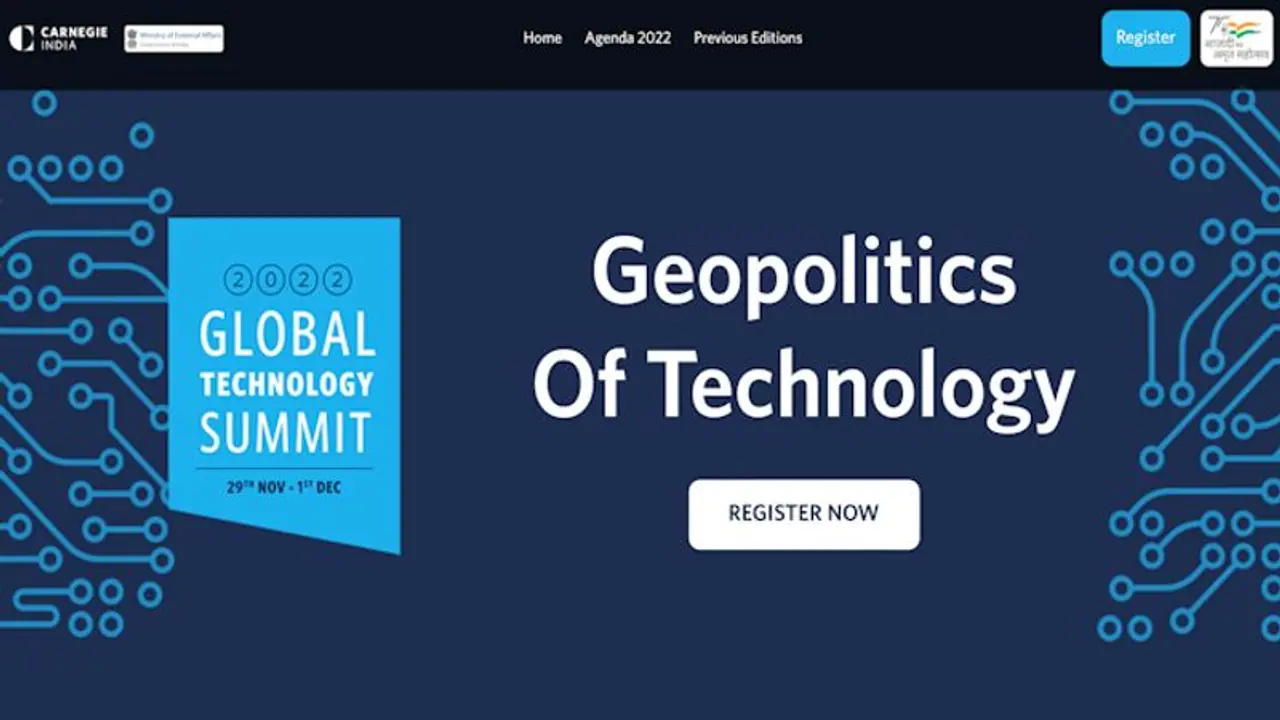 Carnegie India Global Technology Summit to kick off on November 29