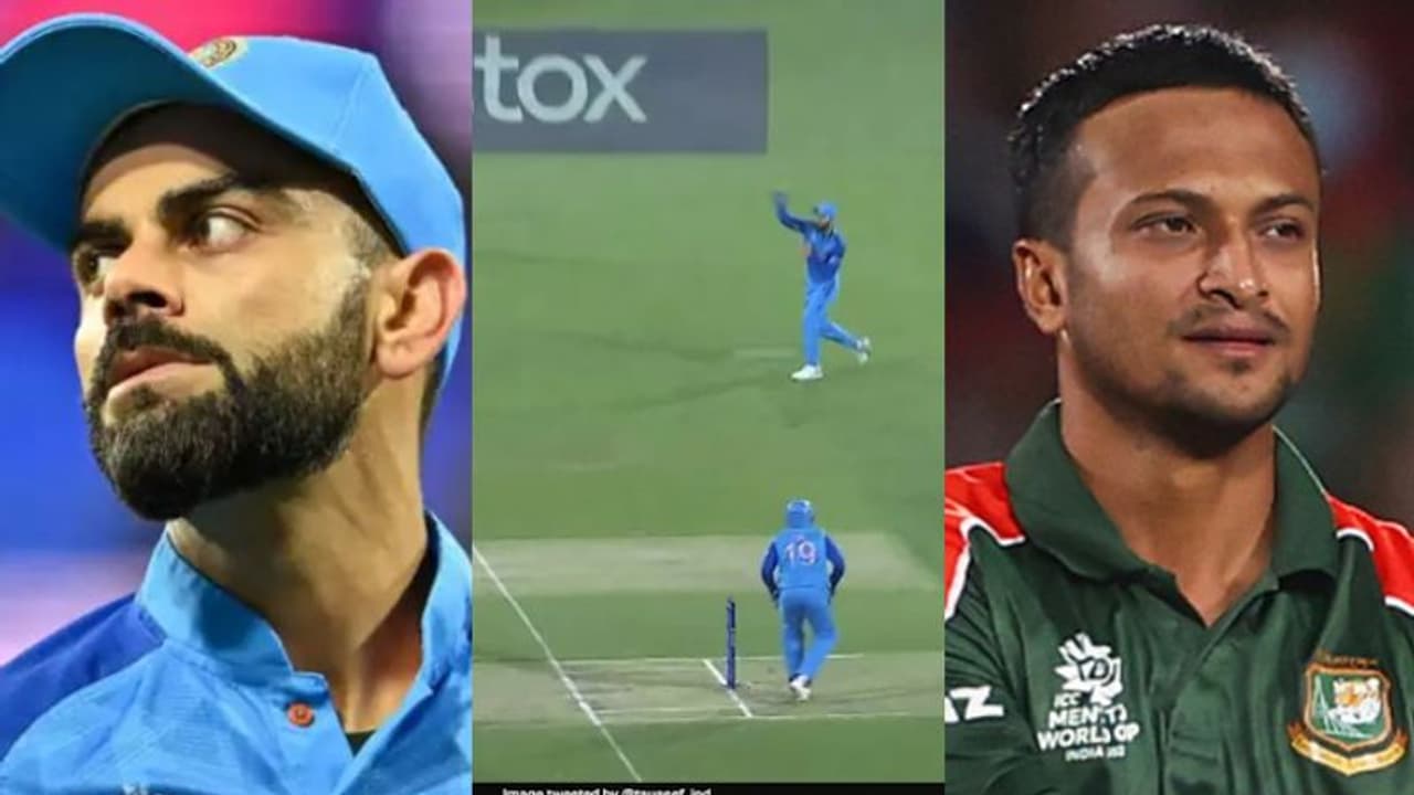 കോലിയുടെ 'ഫേക്ക് ഫീൽഡിങ്' വെറുതെ വിടില്ല; പരാതി നൽകാന്‍ ബം​ഗ്ലാദേശ്