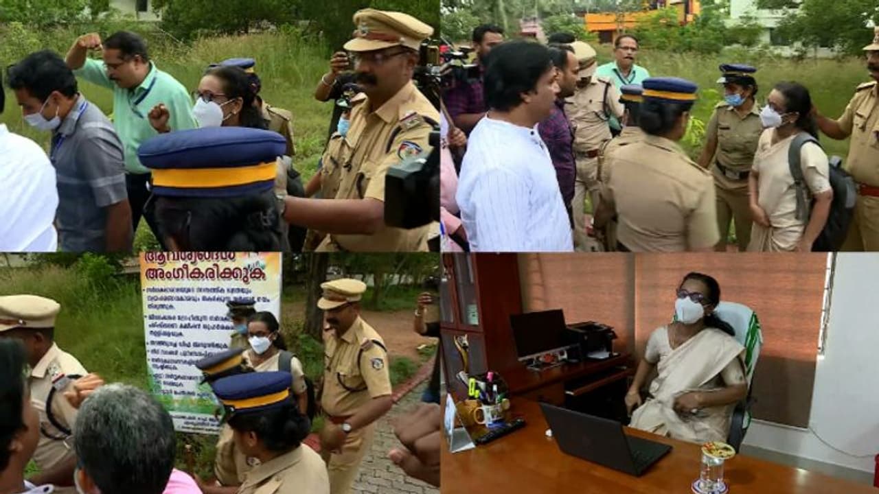 'ഈ പ്രതിഷേധം പ്രതിക്ഷിച്ചത്' ഗവര്ണര് നിയമിച്ച കെടിയു വിസിയെ തടഞ്ഞ് എസ് എഫ് ഐ, ഒപ്പം ജീവനക്കാരും രംഗത്ത് 'ഈ പ്രതിഷേധം പ്രതിക്ഷിച്ചത്' ഗവര്ണര് നിയമിച്ച കെടിയു വിസിയെ തടഞ്ഞ് എസ് എഫ് ഐ, ഒപ്പം ജീവനക്കാരും രംഗത്ത്