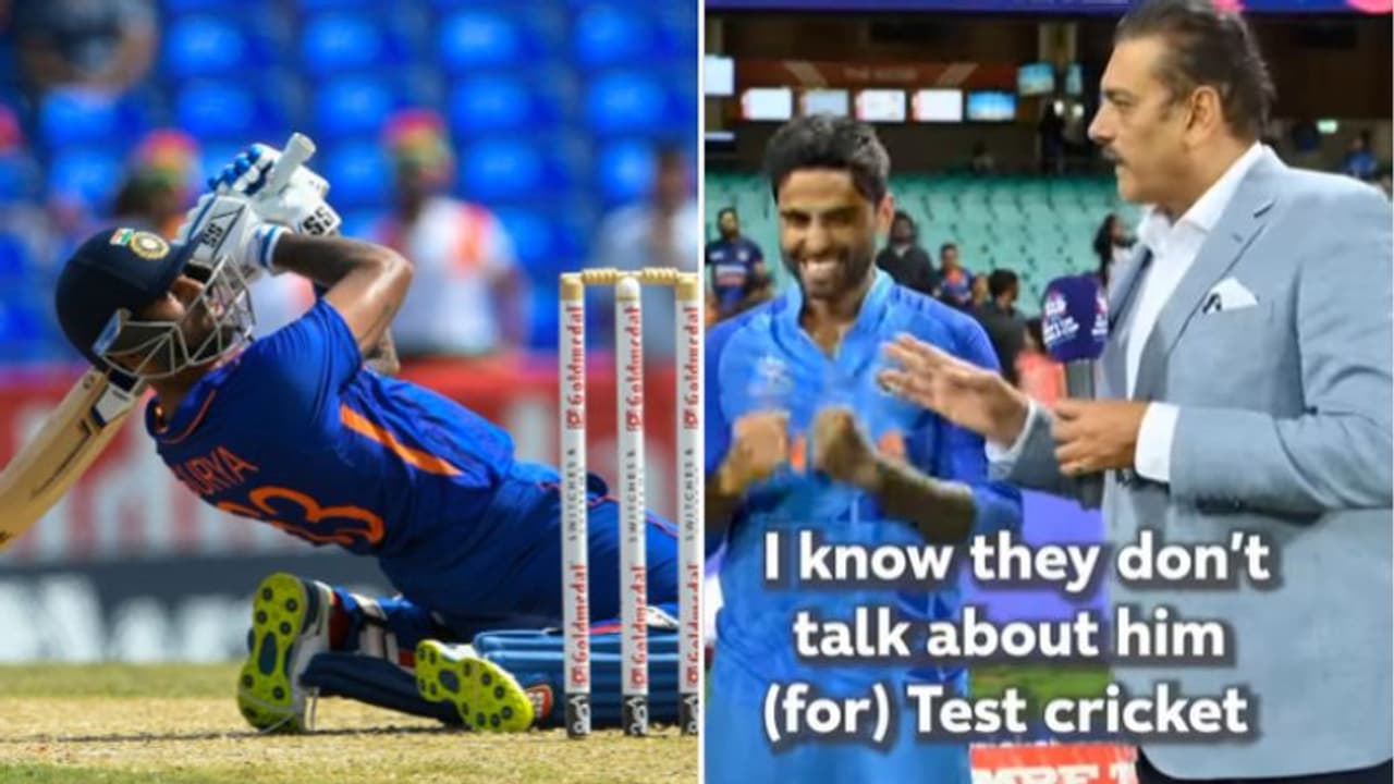 സൂര്യകുമാര്‍ യാദവിനെ ടെസ്റ്റ് കളിപ്പിക്കണമെന്ന് രവി ശാസ്ത്രി; തകര്‍പ്പന്‍ പ്രതികരണവുമായി സ്കൈ വീഡിയോ