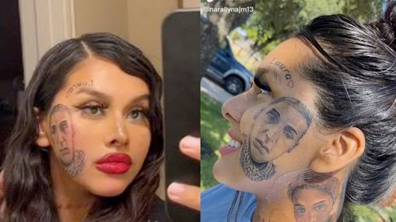 ಕೈಕೊಟ್ಟ ಬಾಯ್‌ಫ್ರೆಂಡ್‌ : ಮುಖದ ಮೇಲೆ ಟ್ಯಾಟೋ ಹಾಕಿಸಿಕೊಂಡ ಯುವತಿ