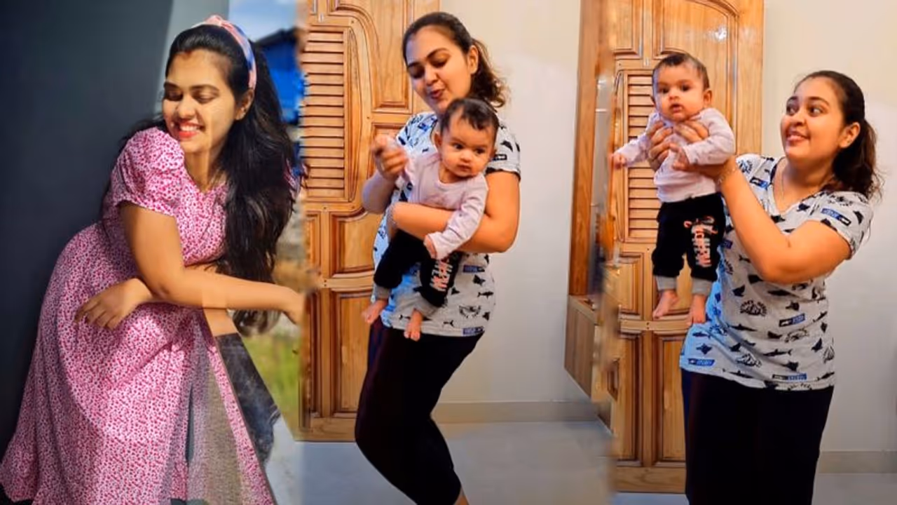 കുഞ്ഞ് ധ്വനിയെ കയ്യിലെടുത്ത് നൃത്തം ചെയ്ത് മൃദുല വീഡിയോ