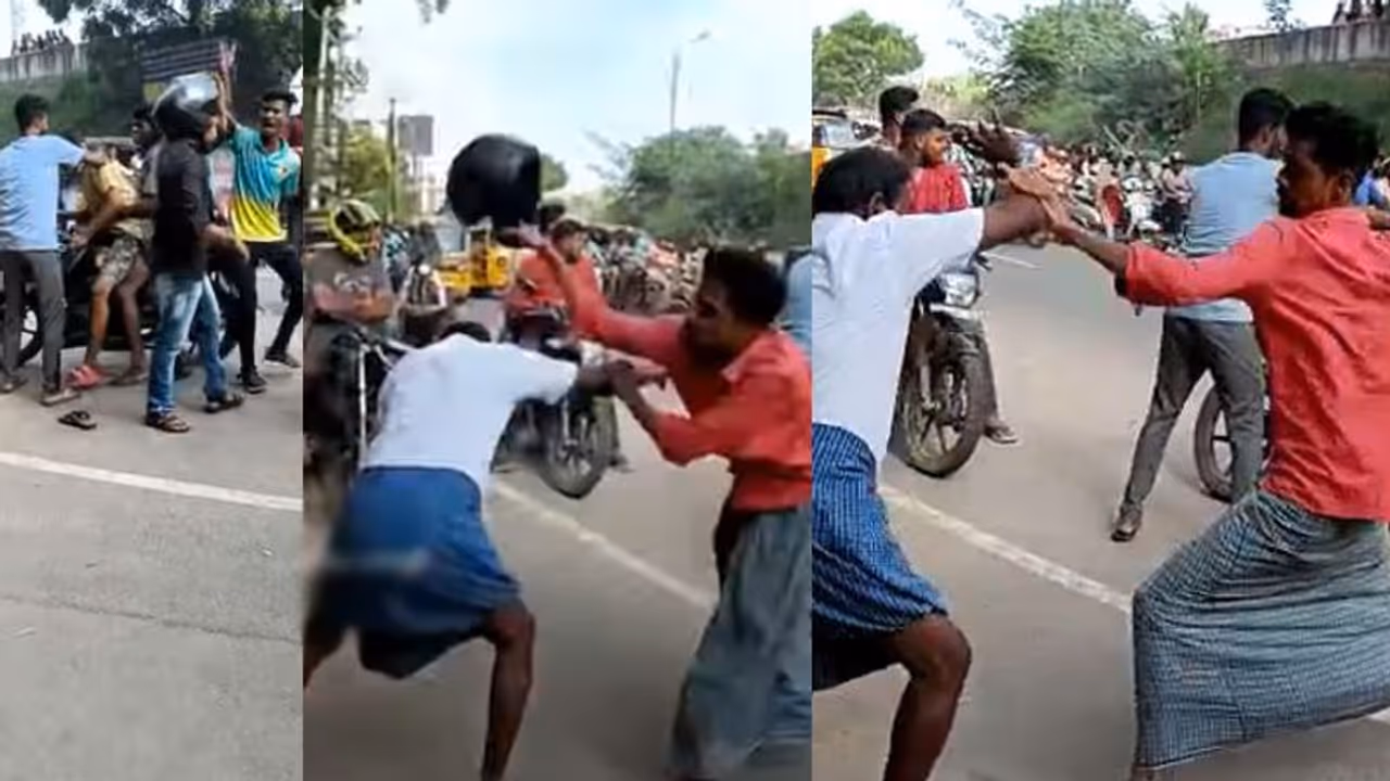 மதுரையில் மகளிர் கல்லூரி வாசலில் போதையில் இளைஞர்கள் ரகளை.. தட்டிக்கேட்ட மாணவியின் தந்தைக்கு அடி உதை.!