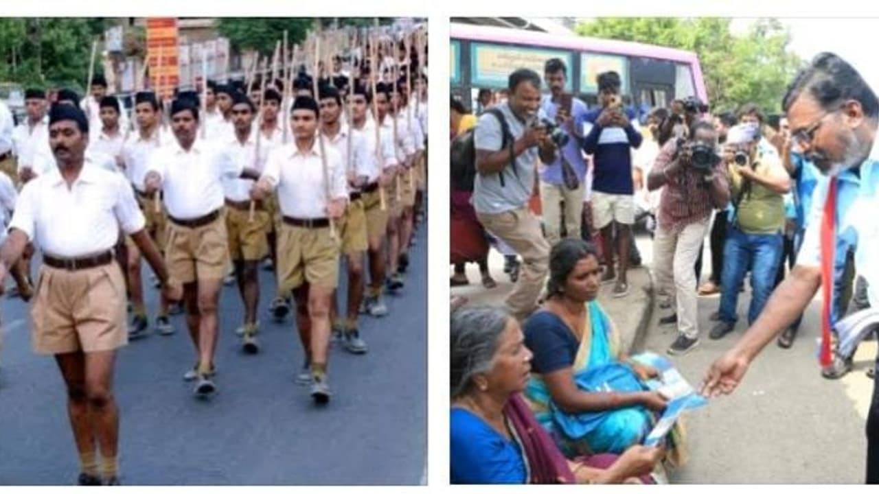 மனுஸ்மிருதி பிரதியை பொதுமக்களுக்கு இலவசமாக வழங்கிய திருமா.! ஆர்எஸ்எஸ் பேரணியை எதிர்ப்பது ஏன்..! புதிய விளக்கம்