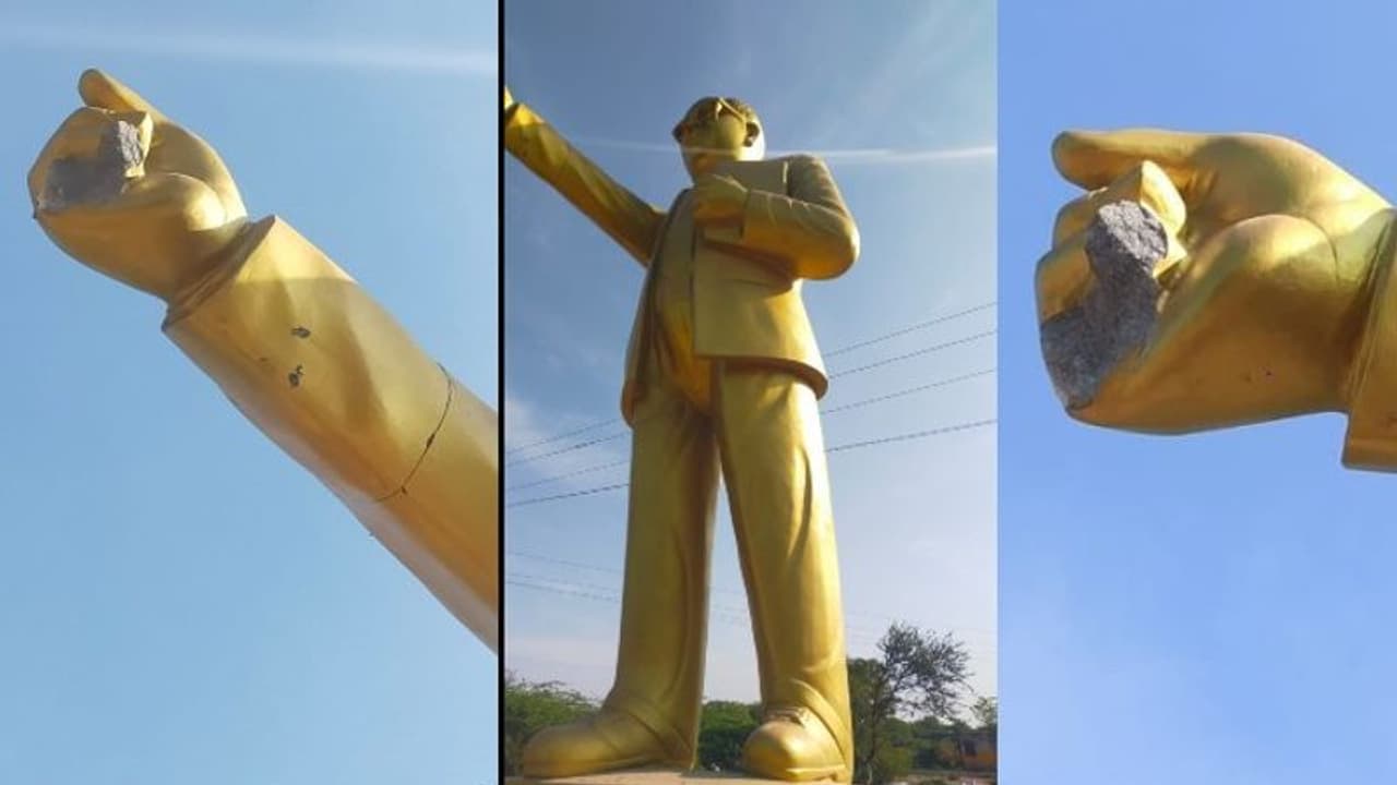  राजस्थान में डॉ. भीमराव अंबेडकर की मूर्ति पर मारे पत्थर, तोड़ दीं उंगलियां, पूरे प्रदेश में हो रहा विरोध