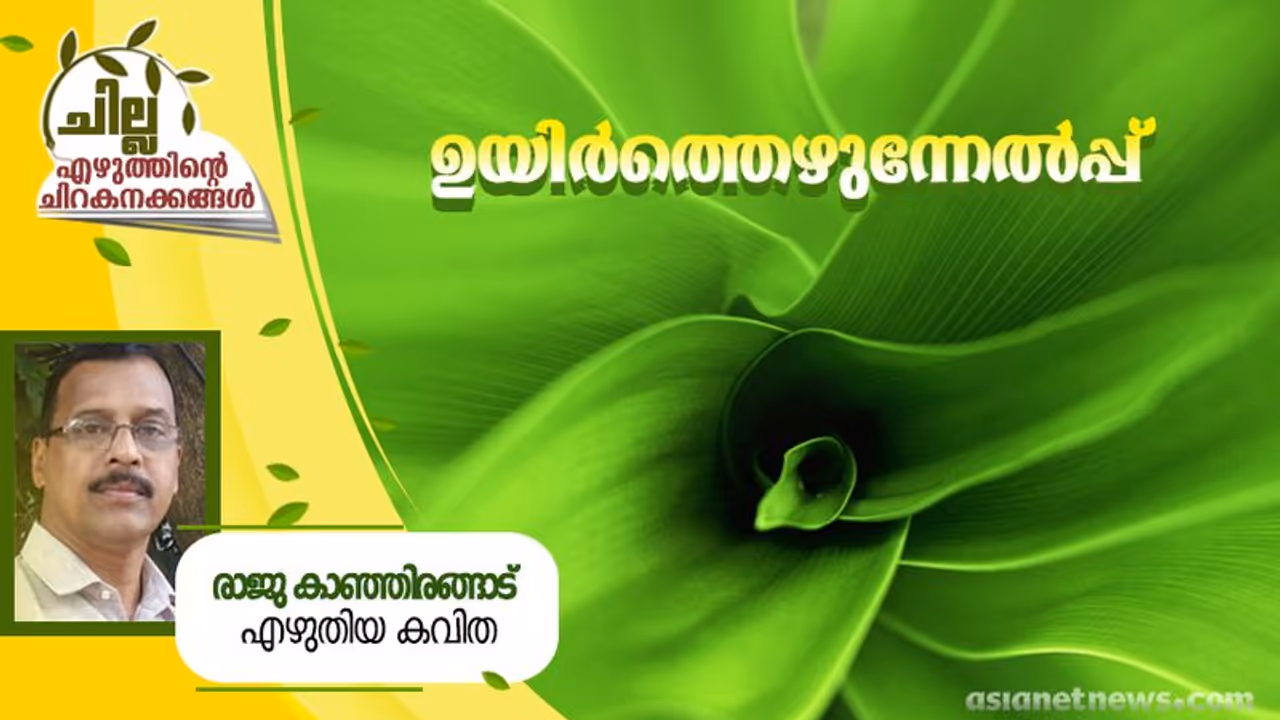 Malayalam Poem : ഉയിര്ത്തെഴുന്നേല്പ്പ്, രാജു കാഞ്ഞിരങ്ങാട് എഴുതിയ കവിത Malayalam Poem : ഉയിര്ത്തെഴുന്നേല്പ്പ്, രാജു കാഞ്ഞിരങ്ങാട് എഴുതിയ കവിത